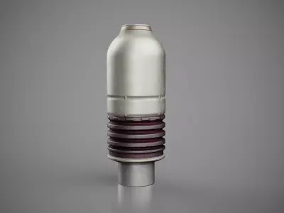 VOG-25 Fragmentation Grenade Launcher Round Low-poly 3D model