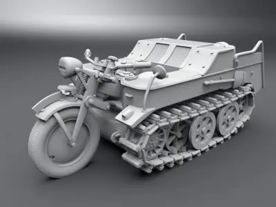 SdKfz 2 Ketttenkrad Scale model 3D print model