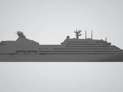 Seabourn Sojourn cruise ship 3D print model 3D print model