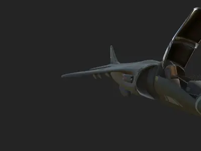 Harrier Style Aircraft 3D model