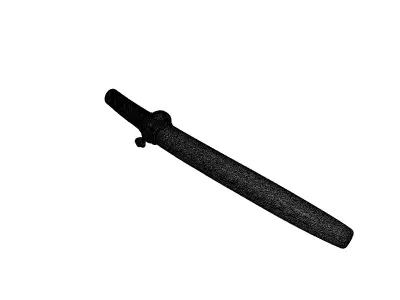 Japanese Tanto Short Sword Scabbard Low-poly 3D model
