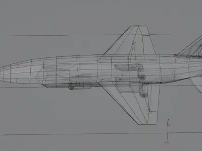Ander Furiosa concept UAV Low-poly 3D model