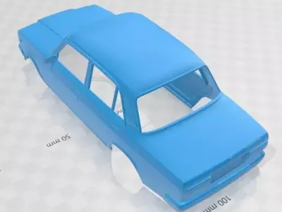 VAZ Higuli 2107 Sedan 2006 Printable Body Car 3D print model