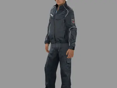 Lowrider Cop 4K 3D model