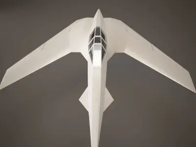 HD Spaceship 3D model