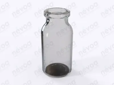 Glass vial - GME 402 - Vial - antibiotics - 10 ml 3D model