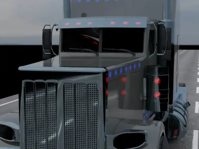 peterbilt truck Free 3D model