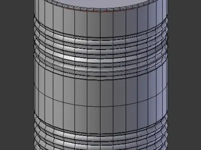 Old Barrel PBR Low-poly 3D model