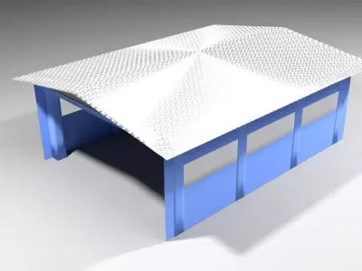 Aircraft Hangar 2 3D model