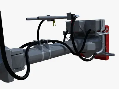 Train coupler 3D model