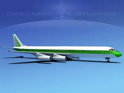 Douglas DC-8-63 Corporate 2 3D model