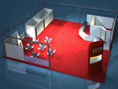 Fair stand 3D model purchase
