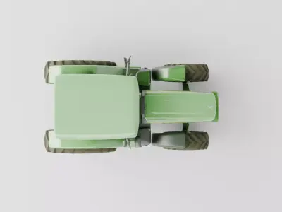 Generic Farm Tractor Model Construction and Agriculture Vehicle 3D model