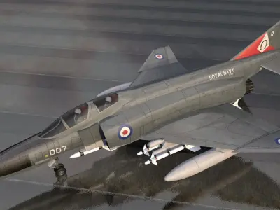 McDonnell Douglas F-4E Phantom 3D model