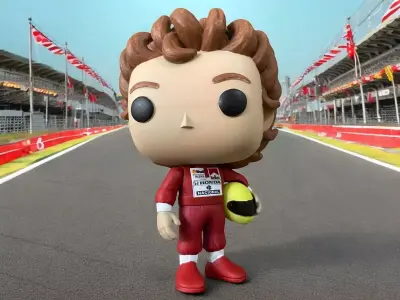 Funko Pop  ayrton senna 3D print model