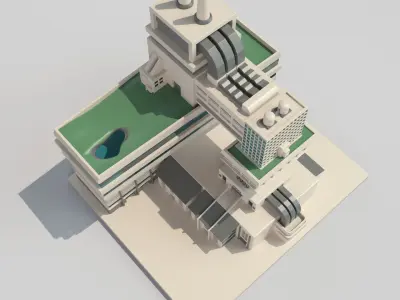 Future city 3D model
