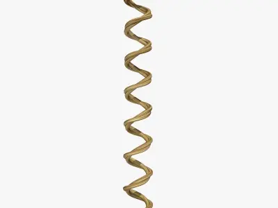 Spiral Rope Low-poly 3D model
