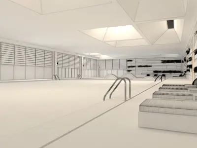 Swimming Pool 3D model 37
