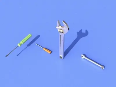 Basic tools collection 3D model