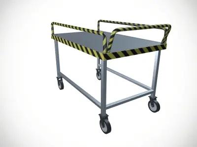 Goods Movable Bench 3D model