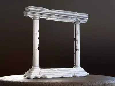 Greek Phone Stand 3D Print 3D print model