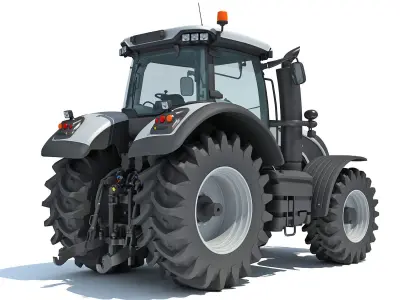 3D Farm Tractor 3D model