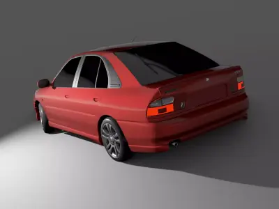 Proton Wira 2001 3D model