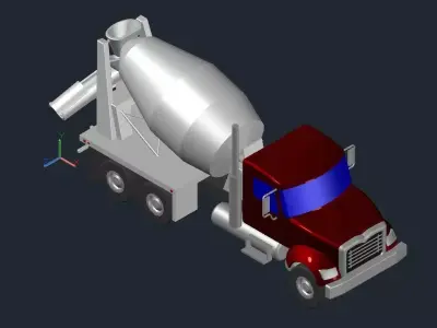 Concrete Mixer 3D model buy