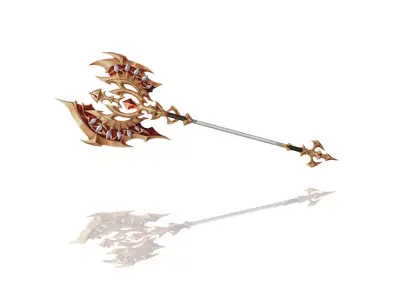 Royal Guard Axe Low-poly 3D model