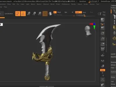 Blades of Chaos 3D model