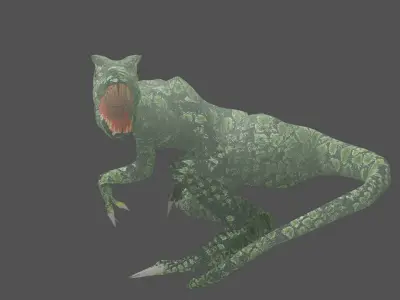 Velociraptor dinosaur 3D model purchase