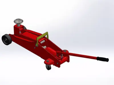 Hydraulic Car Jack 3D model