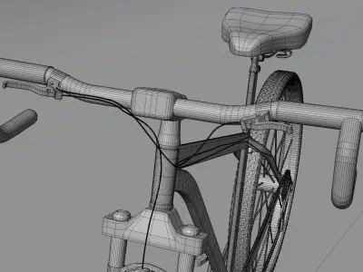 cyclist bicycle 3D model