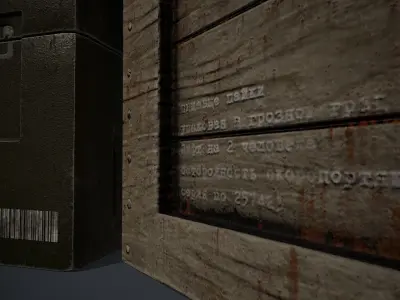 Military Crates Collection Low-poly 3D model