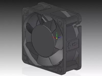 60mm DC Fan Free 3D model