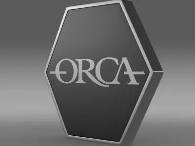 Orca logo 3D model