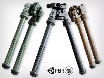 Bipods bipod Low-poly 3D model