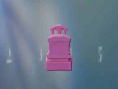 Our Lovely Pink Train 3D print model