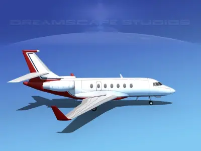 Dassault Falcon 2000 V15 3D model purchase