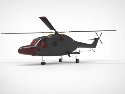 westland lynx 3D model