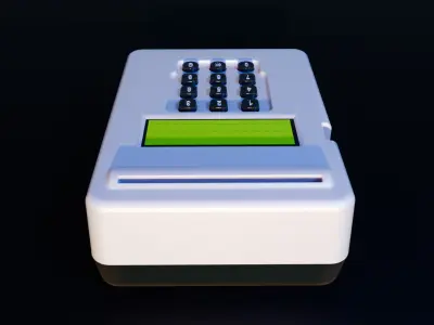 Antique Mattrix Calculator 3D model