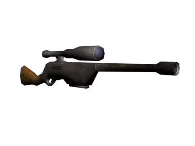 sniper rifle Free low-poly 3D model get