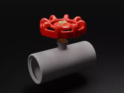 Manual Valve Free 3D model