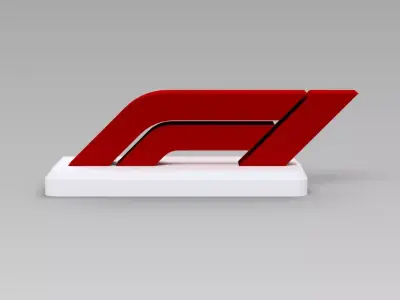 Decorative Formula 1 Logo  3D print model