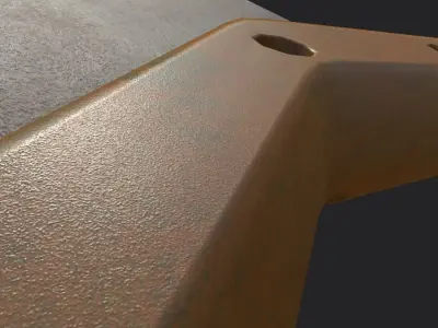 Hand saw 3D model Low-poly 3D model