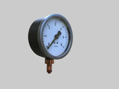 Manometer 3d model 3D model