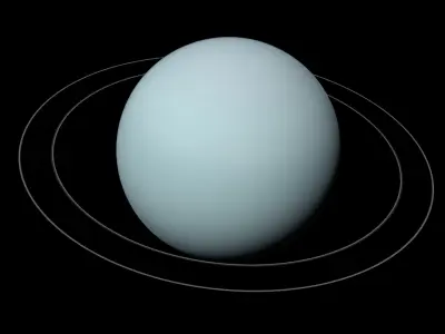  Volumetric Neptune Gas Giant with Ring System For Blender 