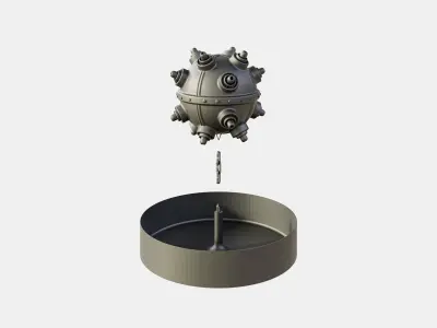 Naval Mine for Aquarium 3D print model
