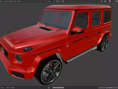 Mercedes Benz  Low-poly 3D model