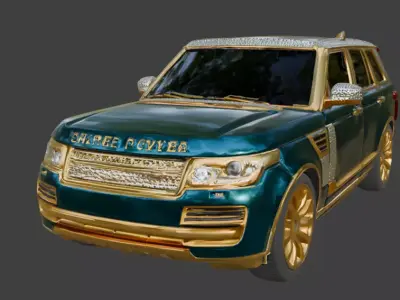 Luxury Jeweled Range Rover Vogue Low-poly 3D model